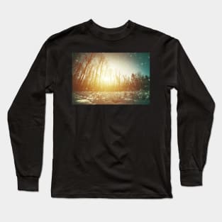 Clearing in winter forest Long Sleeve T-Shirt